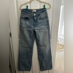 Zara Light Blue Straight Leg Jeans